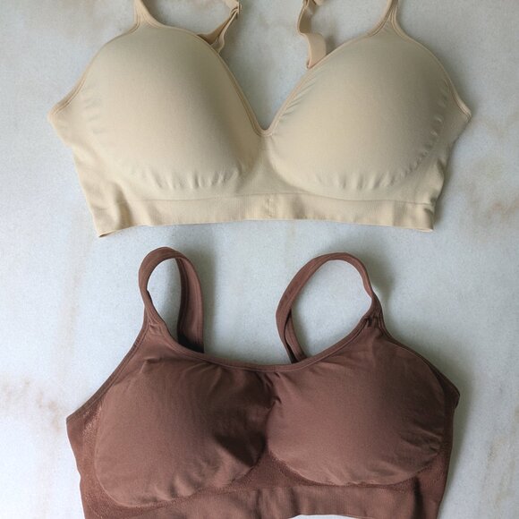 2 Underoutift Wireless Bras / Comfort Shaping Bra / Perfect Neckline Bra 2XL - Picture 1 of 9
